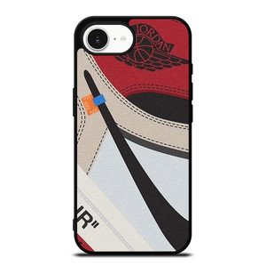 NIKE AIR JORDAN 1 HIGH OFF WHITE iPhone 16e Case Cover NIKE AIR JORDAN 1 HIGH OFF WHITE iPhone 16e Case Cover
