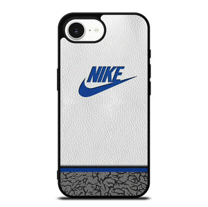 NIKE AIR JORDAN LEATHER BLUE iPhone 16e Case Cover NIKE AIR JORDAN LEATHER BLUE iPhone 16e Case Cover