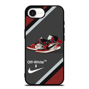 NIKE SWOOSH AIR JORDAN HIGH OFF WHITE iPhone 16e Case Cover NIKE SWOOSH AIR JORDAN HIGH OFF WHITE iPhone 16e Case Cover