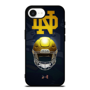 NOTRE DAME FIGHTING IRISH HELMET UNDER ARMOUR iPhone 16e Case Cover