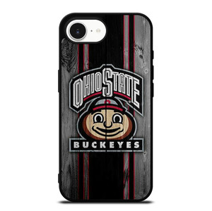 OHIO STATE BUCKEYES WOOD ICON iPhone 16e Case Cover OHIO STATE BUCKEYES WOOD ICON iPhone 16e Case Cover