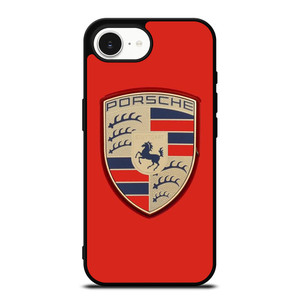 PORSCHE RED EMBLEM iPhone 16e Case Cover