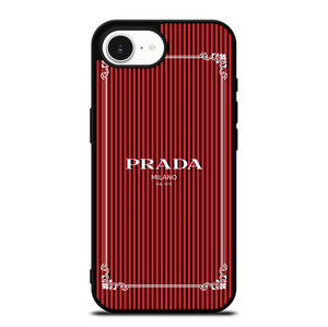 PRADA LOGO RED STRIPE iPhone 16e Case Cover PRADA LOGO RED STRIPE iPhone 16e Case Cover