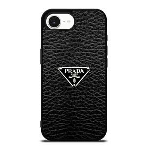 PRADA MILANO BLACK LEATHER iPhone 16e Case Cover