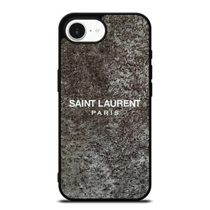 SAINT LAURENT PARIS RASFUR FABRIC iPhone 16e Case Cover