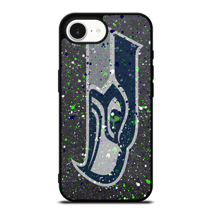 SEATTLE SEAHAWKS SPLASHED LOGO iPhone 16e Case Cover