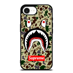 SHARK CAMO BATHING APE SUPREME iPhone 16e Case Cover
