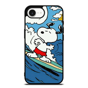 SNOOPY THE PEANUTS SURFING CARTOON iPhone 16e Case Cover SNOOPY THE PEANUTS SURFING CARTOON iPhone 16e Case Cover