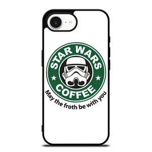 STARBUCKS COFFEE STAR WARS MAY THE FROTH BE WITH YOU iPhone 16e Case Cover