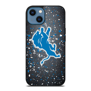 DETROIT LIONS FOOTBALL NFL SPLASHED LOGO  iPhone 14 Case Cover