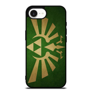 TRIFORCE LEGEND OF ZELDA GREEN LOGO iPhone 16e Case Cover