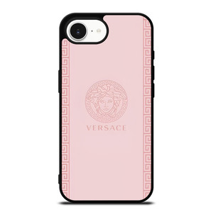 VERSACE LOGO EMBLEM PINK iPhone 16e Case Cover VERSACE LOGO EMBLEM PINK iPhone 16e Case Cover