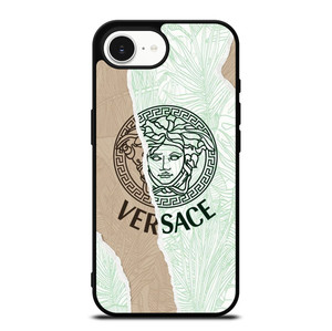 VERSACE LOGO PALM LEAVES iPhone 16e Case Cover