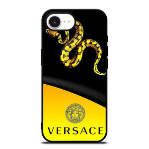 VERSACE LOGO SNAKE ICON YELLOW iPhone 16e Case Cover