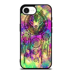WHITE WOLF DREAMCATCHER TIE DIE iPhone 16e Case Cover WHITE WOLF DREAMCATCHER TIE DIE iPhone 16e Case Cover