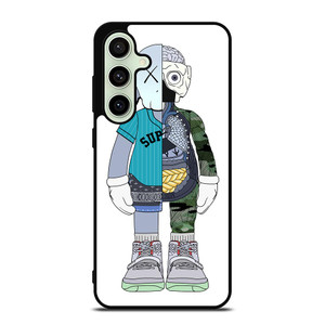 BEARBRICK X SUPREME X KAWS Samsung Galaxy S24 FE Case Cover BEARBRICK X SUPREME X KAWS Samsung Galaxy S24 FE Case Cover