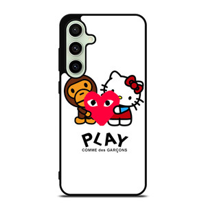 COMME DES GARCONS BAPE HELLO KITTY Samsung Galaxy S24 FE Case Cover COMME DES GARCONS BAPE HELLO KITTY Samsung Galaxy S24 FE Case Cover