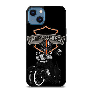 HARLEY DAVIDSON MOTOR SKULL BADGE  iPhone 14 Case Cover