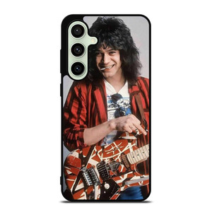 EDDIE VAN HALEN AND GUITAR Samsung Galaxy S24 FE Case Cover EDDIE VAN HALEN AND GUITAR Samsung Galaxy S24 FE Case Cover