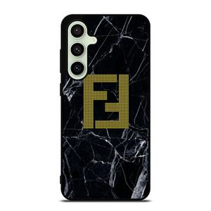 FENDY EMBLEM BLACK MARBLE Samsung Galaxy S24 FE Case Cover FENDY EMBLEM BLACK MARBLE Samsung Galaxy S24 FE Case Cover