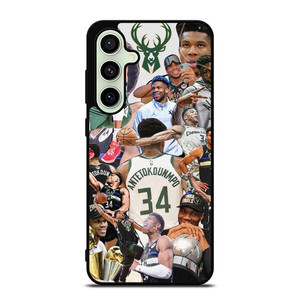 GIANNIS ANTETOKOUNMPO MILWAUKEE BUCKS COLLAGE Samsung Galaxy S24 FE Case Cover GIANNIS ANTETOKOUNMPO MILWAUKEE BUCKS COLLAGE Samsung Galaxy S24 FE Case Cover