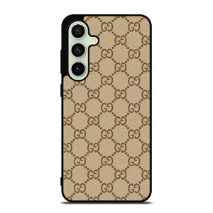 GUCCI PATTERN BROWN Samsung Galaxy S24 FE Case Cover GUCCI PATTERN BROWN Samsung Galaxy S24 FE Case Cover