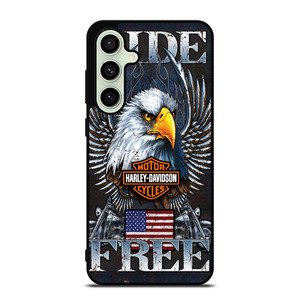 HARLEY DAVIDSON FREE RIDE EAGLE Samsung Galaxy S24 FE Case Cover HARLEY DAVIDSON FREE RIDE EAGLE Samsung Galaxy S24 FE Case Cover