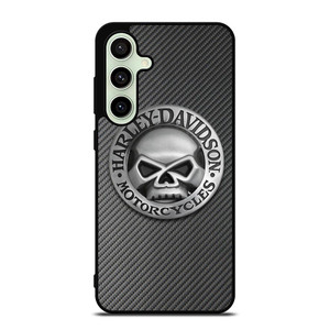 HARLEY DAVIDSON MOTORCYCLES SKULL LOGO CARBON Samsung Galaxy S24 FE Case Cover HARLEY DAVIDSON MOTORCYCLES SKULL LOGO CARBON Samsung Galaxy S24 FE Case Cover