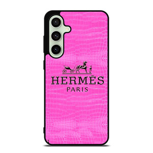 HERMES PARIS LOGO PINK LEATHER Samsung Galaxy S24 FE Case Cover HERMES PARIS LOGO PINK LEATHER Samsung Galaxy S24 FE Case Cover