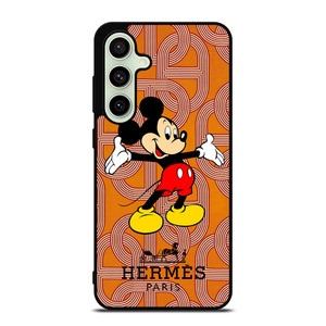 HERMES PARIS PATTERN MICKEY MOUSE DISNEY Samsung Galaxy S24 FE Case Cover HERMES PARIS PATTERN MICKEY MOUSE DISNEY Samsung Galaxy S24 FE Case Cover