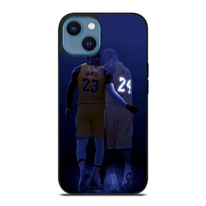 KOBE BRYANT LEBRON JAMES LA LAKERS iPhone 14 Case Cover KOBE BRYANT LEBRON JAMES LA LAKERS iPhone 14 Case Cover