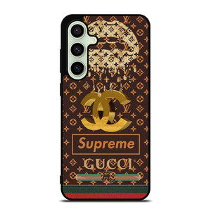 LOUIS VUITTON CHANEL SUPREME GUCCI PATTERN Samsung Galaxy S24 FE Case Cover LOUIS VUITTON CHANEL SUPREME GUCCI PATTERN Samsung Galaxy S24 FE Case Cover