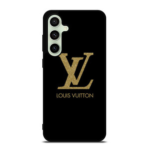 LOUIS VUITTON LV LOGO BLACK GOLD Samsung Galaxy S24 FE Case Cover LOUIS VUITTON LV LOGO BLACK GOLD Samsung Galaxy S24 FE Case Cover