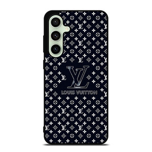 LOUIS VUITTON LV LOGO PATTERN NAVY Samsung Galaxy S24 FE Case Cover