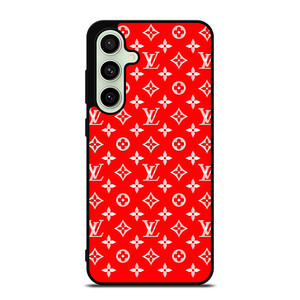 LOUIS VUITTON LV LOGO RED PATTERN Samsung Galaxy S24 FE Case Cover LOUIS VUITTON LV LOGO RED PATTERN Samsung Galaxy S24 FE Case Cover