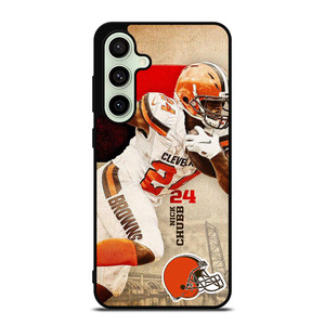 NICK CHUBB CLEVELAND BROWNS NFL Samsung Galaxy S24 FE Case Cover NICK CHUBB CLEVELAND BROWNS NFL Samsung Galaxy S24 FE Case Cover