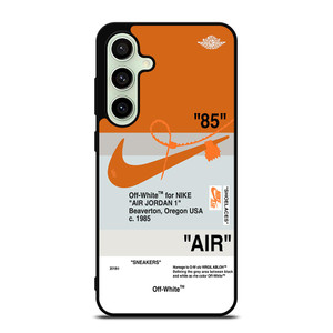 NIKE AIR JORDAN 1 OFF WHITE ORANGE Samsung Galaxy S24 FE Case Cover NIKE AIR JORDAN 1 OFF WHITE ORANGE Samsung Galaxy S24 FE Case Cover