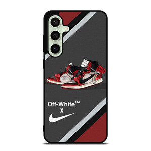NIKE SWOOSH AIR JORDAN HIGH OFF WHITE Samsung Galaxy S24 FE Case Cover NIKE SWOOSH AIR JORDAN HIGH OFF WHITE Samsung Galaxy S24 FE Case Cover