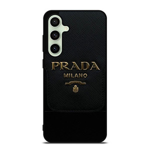 PRADA MILANO BLACK Samsung Galaxy S24 FE Case Cover PRADA MILANO BLACK Samsung Galaxy S24 FE Case Cover