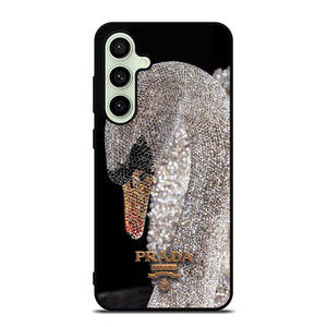 PRADA MILANO LOGO DIAMOND SWAN Samsung Galaxy S24 FE Case Cover PRADA MILANO LOGO DIAMOND SWAN Samsung Galaxy S24 FE Case Cover
