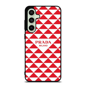PRADA MILANO RED TRIANGLE Samsung Galaxy S24 FE Case Cover PRADA MILANO RED TRIANGLE Samsung Galaxy S24 FE Case Cover