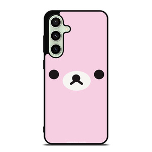 RILAKKUMA BEAR PINK MINIMALIST Samsung Galaxy S24 FE Case Cover