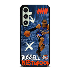 RUSSELL WESTBROOK OKC OKLAHOMA CITY THUNDER Samsung Galaxy S24 FE Case Cover