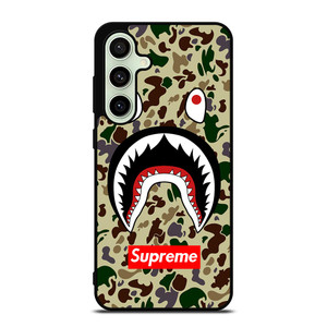 SHARK CAMO BATHING APE SUPREME Samsung Galaxy S24 FE Case Cover SHARK CAMO BATHING APE SUPREME Samsung Galaxy S24 FE Case Cover