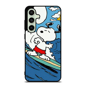 SNOOPY THE PEANUTS SURFING CARTOON Samsung Galaxy S24 FE Case Cover