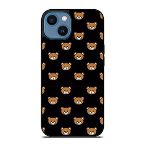 MOSCHINO TOY BEAR PATTERN  iPhone 14 Case Cover MOSCHINO TOY BEAR PATTERN  iPhone 14 Case Cover