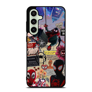 SPIDERMAN INTO THE SPIDER VERSE COLLAGE Samsung Galaxy S24 FE Case Cover