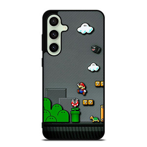 SUPER MARIO BROS CARBON GAMES Samsung Galaxy S24 FE Case Cover SUPER MARIO BROS CARBON GAMES Samsung Galaxy S24 FE Case Cover