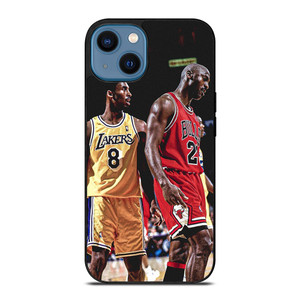 NBA LEGENDS KOBE BRYANT MICHAEL JORDAN  iPhone 14 Case Cover NBA LEGENDS KOBE BRYANT MICHAEL JORDAN  iPhone 14 Case Cover