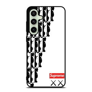 SUPREME KAWS BLACK WHITE Samsung Galaxy S24 FE Case Cover SUPREME KAWS BLACK WHITE Samsung Galaxy S24 FE Case Cover